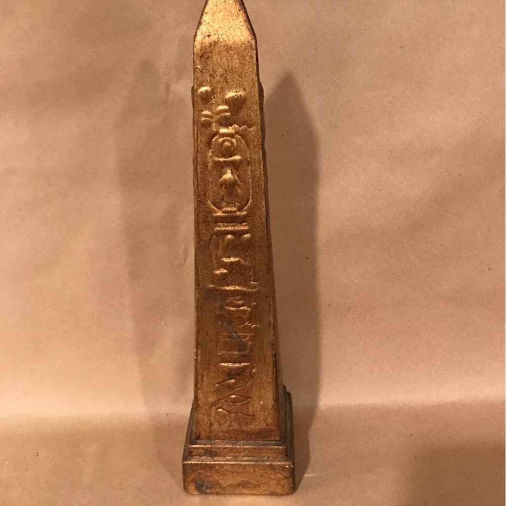 Egyptian Obelisk By Bellini Gold Painted